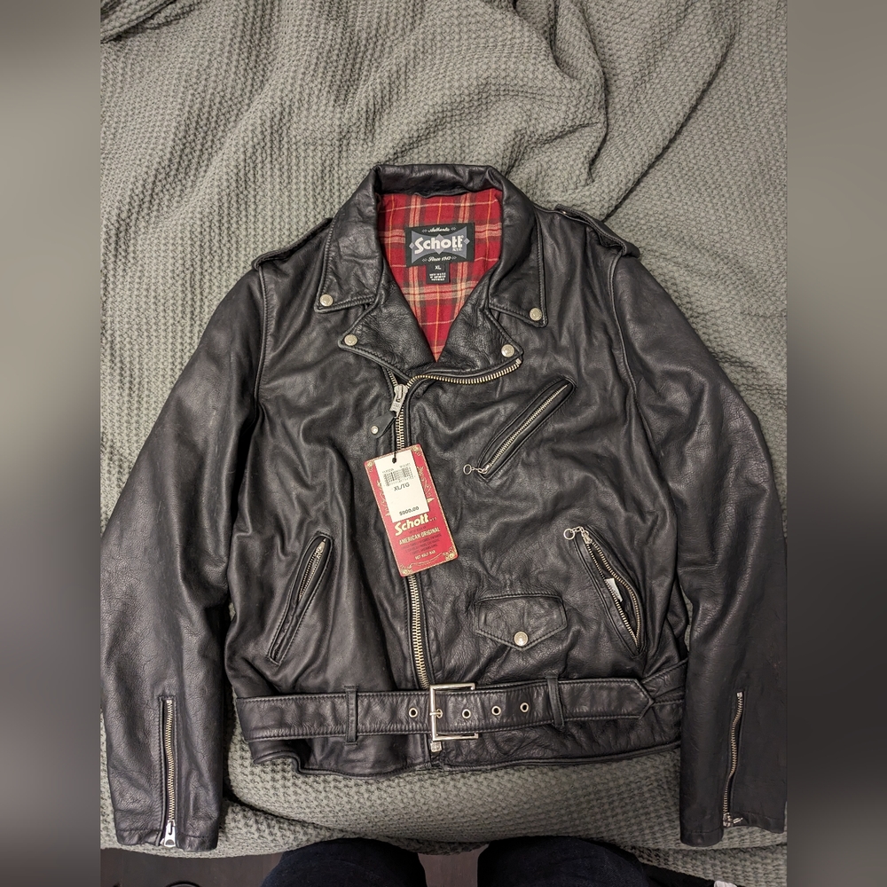 Schott 626VN Leather Motorcycle Jacket